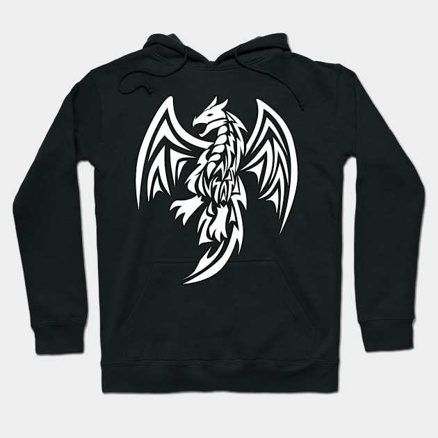 Dragon Tribal Tattoo Hoodie by BiscuitSnack